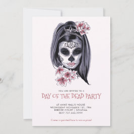 Dia De Los Muertos Party Blush Pink Einladung