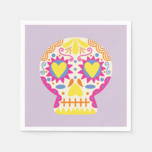 Dia de los Muertos Party Deco Lila Paper Napkin Serviette