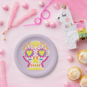 Dia de los Muertos Party Dekoration Lila Paper Tel Pappteller (Party)