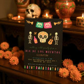 Día de los Muertos Party Invitation Einladung