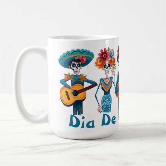 Dia De Los Muertos Party Kaffeetasse (Links)
