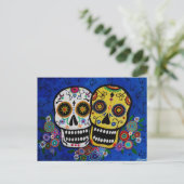 DIA DE LOS MUERTOS POSTCARD POSTKARTE (Stehend Vorderseite)
