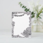 Dia De Los Muertos Postcard Postkarte (Stehend Vorderseite)