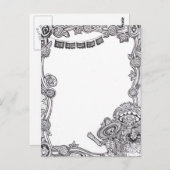 Dia De Los Muertos Postcard Postkarte (Vorne/Hinten)