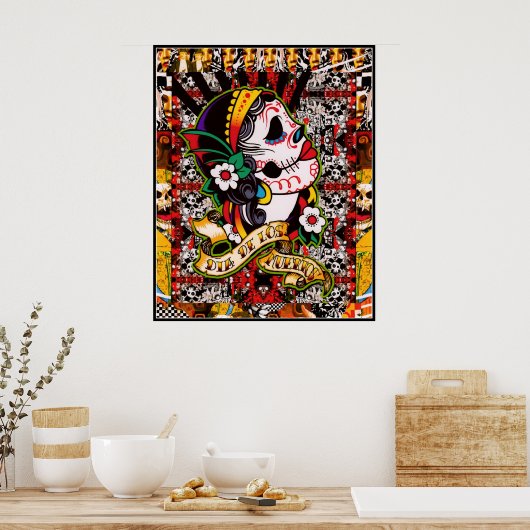 Dia De Los Muertos Poster (Küche)