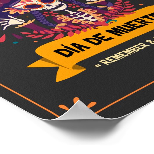 Dia De Los Muertos Poster (Ecke)