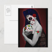 Dia de los Muertos Postkarte (Vorne/Hinten)