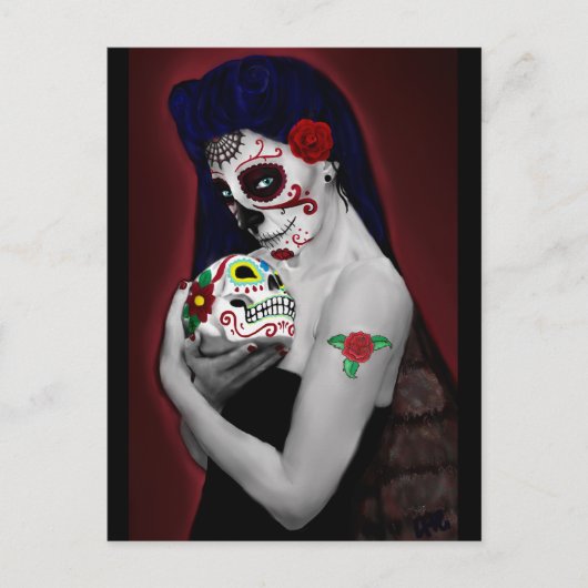 Dia de los Muertos Postkarte (Vorderseite)