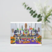 Dia de los Muertos Postkarte (Stehend Vorderseite)