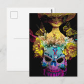 Día de los Muertos Postkarte (Vorne/Hinten)