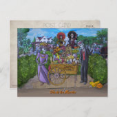 Dia de los Muertos Postkarte (Vorne/Hinten)
