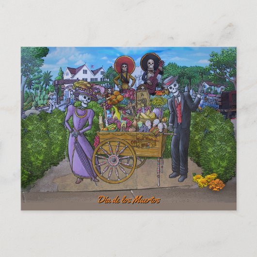 Dia de los Muertos Postkarte (Vorderseite)