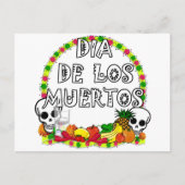 Dia De Los Muertos Postkarte (Vorderseite)