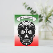 Dia de los muertos postkarte (Stehend Vorderseite)
