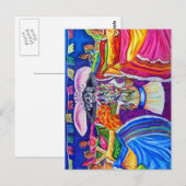 Día de los Muertos Postkarte (Vorne/Hinten)