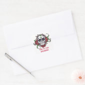 dia de los muertos quadratischer aufkleber (Umschlag)