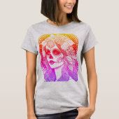 Día De Los Muertos, regenbogenfarben T-Shirt (Vorderseite)