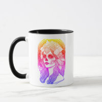 Día De Los Muertos, regenbogenfarben