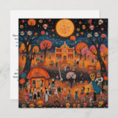 "Dia de los Muertos", Rhythmen der Feier Einladung (Vorne/Hinten)