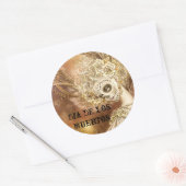 Dia de los Muertos Round Sticker (Umschlag)