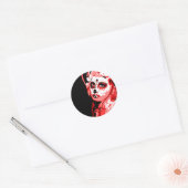 dia de los muertos runder aufkleber (Umschlag)