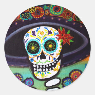 DIA DE LOS MUERTOS RUNDER AUFKLEBER
