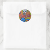 DIA DE LOS MUERTOS RUNDER AUFKLEBER (Tasche)