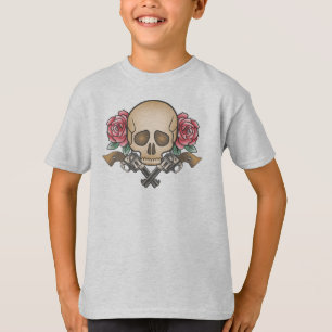 Dia de los Muertos Schädel und Waffen  Shirt Sleev