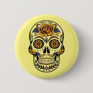 Dia de los muertos — Schaltfläche "Zuckerschäd Button