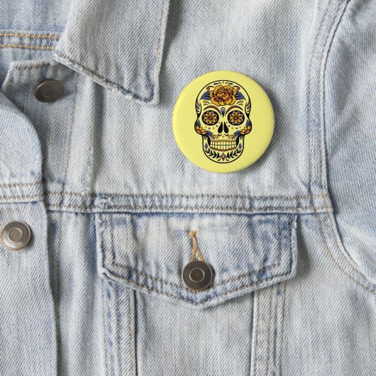 Dia de los muertos — Schaltfläche "Zuckerschädel" Button (Beispiel)