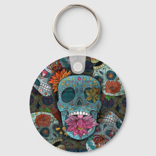 Dia De Los Muertos Schlüsselanhänger (Vorderseite)