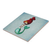 Dia de Los Muertos Schöne Meerjungfrau Fliese (Seite)