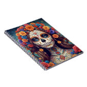 Día de los Muertos schönes Notizbuch Notizblock (Rechte Seite)