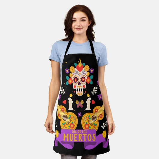 Dia de los muertos schürze (Getragen)