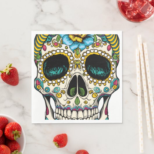 Día de los Muertos Serviette (Beispiel)