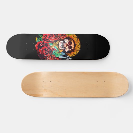 Dia de Los Muertos Skateboard (Horizontal)