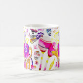 Dia De Los Muertos- Skeleton, Dog, Mexikanische Mu Kaffeetasse (Mittel)