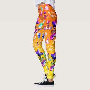 Dia De Los Muertos - Skeleton spielt Gitarre Leggings