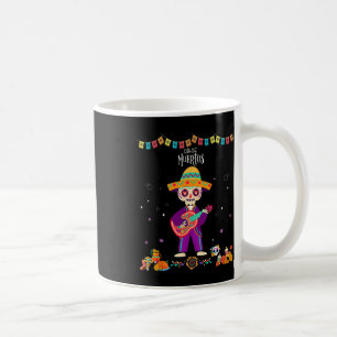 Dia de Los Muertos Skeleton tanzen mit Gitarre Ha Kaffeetasse