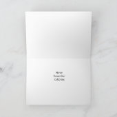 Dia de los Muertos Skeleton und Blume Karte (Innenseite)