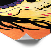 Dia de los Muertos Skeletons Emma Print Poster (Ecke)