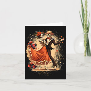 Dia De Los Muertos Skeletons tanzen Mexican Day O Karte