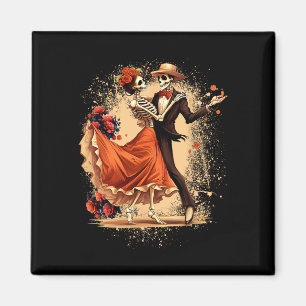 Dia De Los Muertos Skeletons tanzen Mexican Day O Magnet