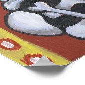 dia de los muertos skelette in Liebe drucken Poster (Ecke)