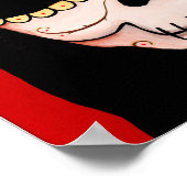 Dia de los Muertos Skeletts Jesus Print Poster (Ecke)