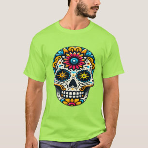Dia de los Muertos skull 11 T-Shirt