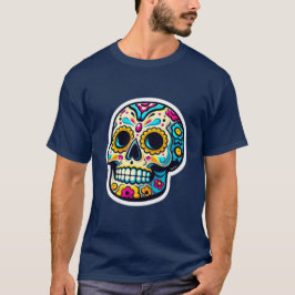 Dia de los Muertos skull 3 T-Shirt