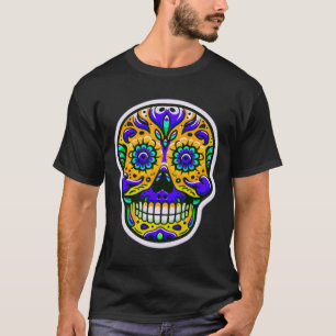Dia de los Muertos skull 8 T-Shirt