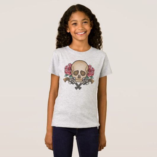 Dia de los Muertos Skull and Guns | Jersey Shirt (Vorne ganz)