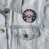 Dia de Los Muertos Skull Button (Beispiel)